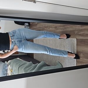 Levi's 501 S Skinny High Waist Light Wash Jeans W 25 L 28